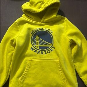 Kids Yellow Golden State Warriors Hoodie small